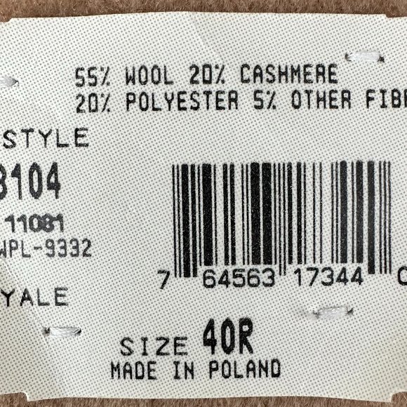 Andre Villard Paris 40R Full Length Wool/Cashmere coat - Picture 3 of 5